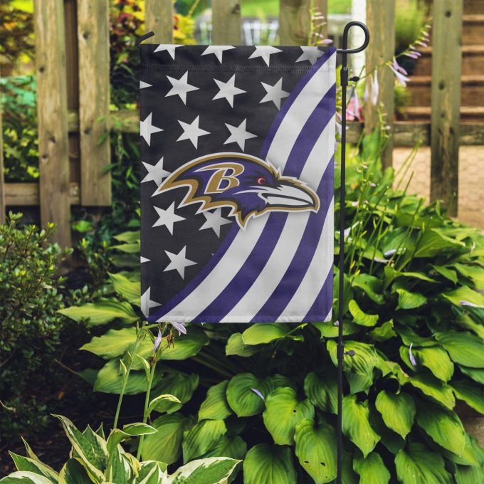 Baltimore Ravens Americana Garden Flag – House Flag Home Decor Gift – House Flag Home Decor Gift