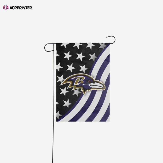 Baltimore Ravens Americana Garden Flag – House Flag Home Decor Gift – House Flag Home Decor Gift