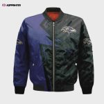 Baltimore Ravens Bomber Jacket 3D Printed Abstract Pattern Sport