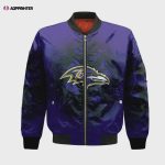 Baltimore Ravens Bomber Jacket 3D Printed Camouflage Vintage