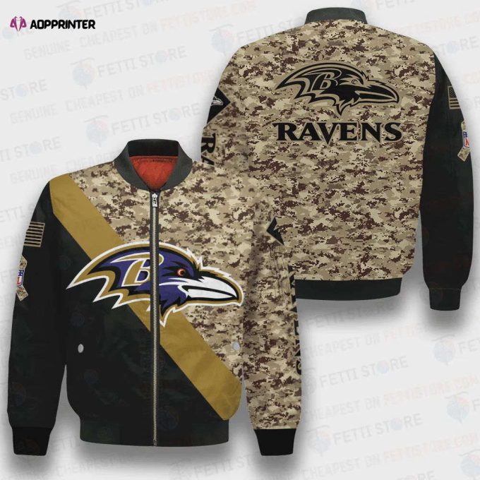 Baltimore Ravens – National Football League AOP Bomber Jacket V1