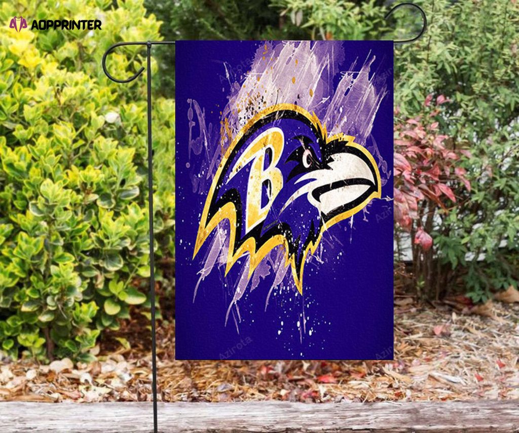 Baltimore Ravens Texture2 Double Sided Printing Garden Flag – House Flag Home Decor Gift – House Flag Home Decor Gift