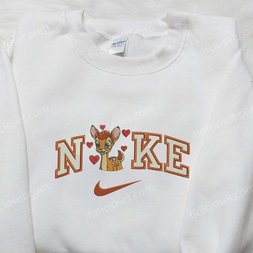 Bambi Love x Swoosh Nike Embroidered Shirt – Cartoon Disney Theme