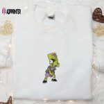 Bart Simpson Slingshot Embroidered Shirt: The Best Halloween Gift Idea in The Simpson Cartoon Collection