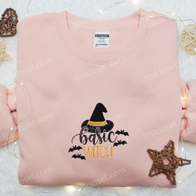 Halloween Embroidered Sweatshirt & Shirt: Basic Witch Hat Design – Best Halloween Shirt Ideas