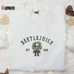 Beetlejuice Est 1988 Embroidered Shirt: Best Horror Movie Halloween Gift for Family