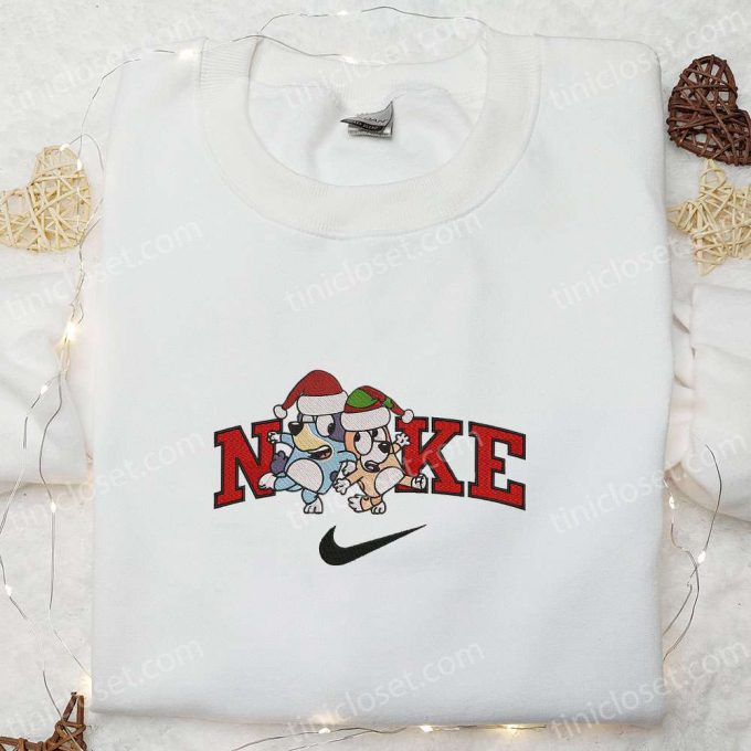 Bingo & Bluey Xmas Hat x Nike Embroidered Sweatshirt: Best Christmas Gift Ideas