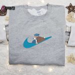 Blastoise x Swoosh Anime Embroidered Sweatshirt & Shirt: Best Family Gift Ideas