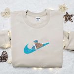 Blastoise x Swoosh Anime Embroidered Sweatshirt & Shirt: Best Family Gift Ideas