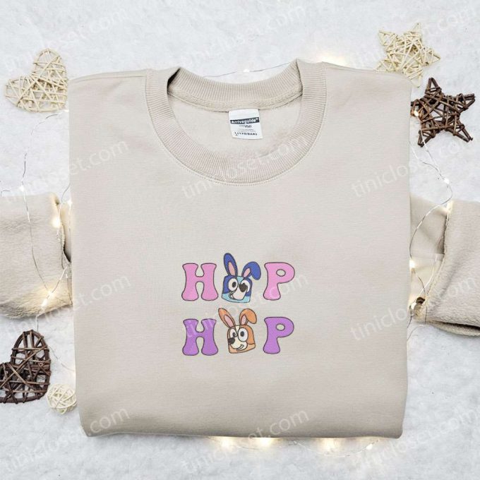 Bluey & Bingo Hop Hop Shirt Thanksgiving Hoodie Best Holiday Gift Idea