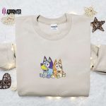 Bluey and Bingo Sisters Embroidered Shirt & Hoodie – Best Family Gift Idea