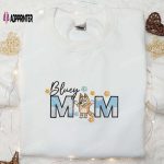 Bluey Bingo Mom Embroidered Shirt & Hoodie: Perfect Mother s Day Gift Idea