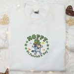 Bluey Hoppy St Patrick s Day Embroidered Shirt & Hoodie: Perfect Holiday Gift Idea