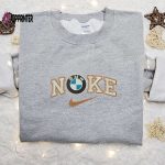 BMW Car x Nike Embroidered Sweatshirt & Transportation Shirt: Nike Inspired Apparel