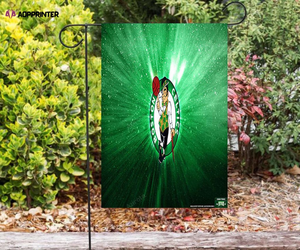 Boston Celtics Galaxy Green Double Sided Printing Garden Flag – House Flag Home Decor Gift – House Flag Home Decor Gift