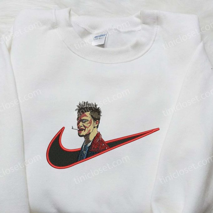 Brad Pitt x Nike Embroidered Shirt: Custom Celebrity Nike Shirt