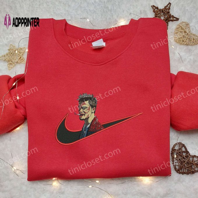 Brad Pitt x Nike Embroidered Shirt: Custom Celebrity Nike Shirt