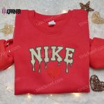 Broken Heart x Nike Embroidered Shirt – Custom Valentine s Day Apparel