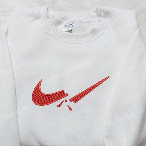 Broken x Nike Swoosh Embroidered Sweatshirt & Shirt: Best Birthday Gift Ideas