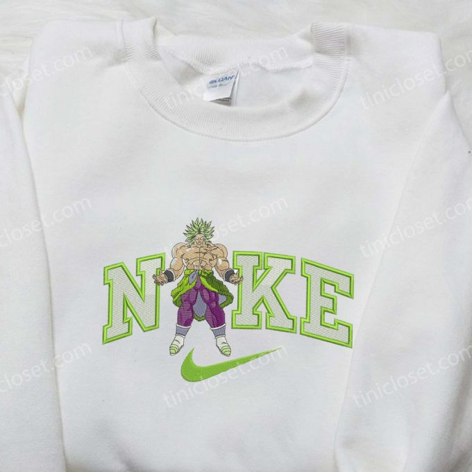 Dragon Ball Z Broly x Nike Embroidered Shirt – Custom and Unique Nike Design