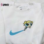 Bubbles x Nike Swoosh Embroidered Shirt: Powerpuff Girls & Nike Inspired Apparel