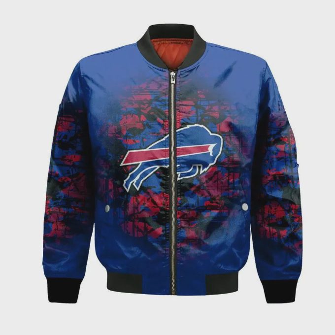 Buffalo Bills Bomber Jacket 3D Printed Camouflage Vintage