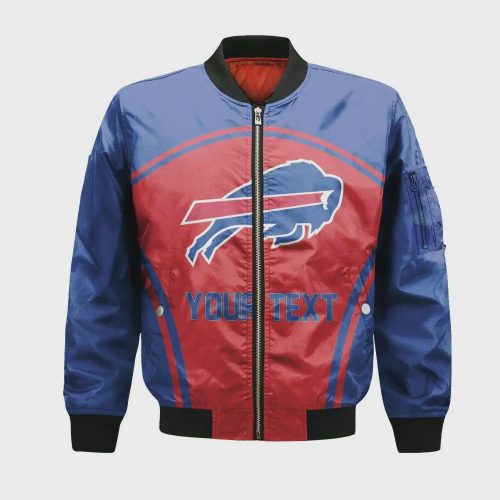 Buffalo Bills Bomber Jacket 3D Printed Custom Text Curve Style Sport