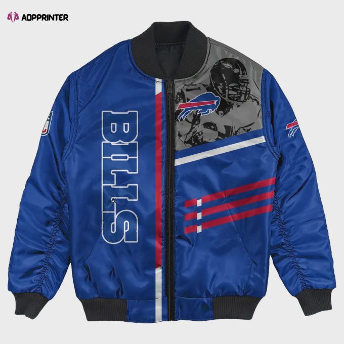 Buffalo Bills Bomber Jacket 3D Printed Personalized Football For Fan