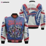 Buffalo Bills Champions Bills With Custom Name Pattern Bomber Jacket