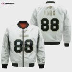 Buffalo Bills Dawson Knox Pattern Bomber Jacket – White