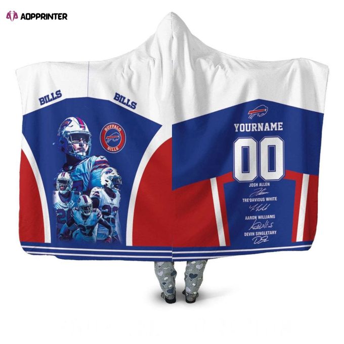 Custom Buffalo Bills East Division Champions Hooded Blanket: Perfect Fan Gift for Men & Women!