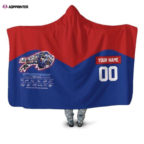 Buffalo Bills East Division Champs 30th Anniversary Hooded Blanket – Personalized Gift for Men & Women