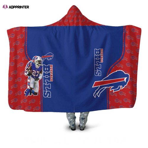 TreDavious White Buffalo Bills Full Printing Hooded Blanket: Perfect Fan Gift for Men & Women West Division Champions