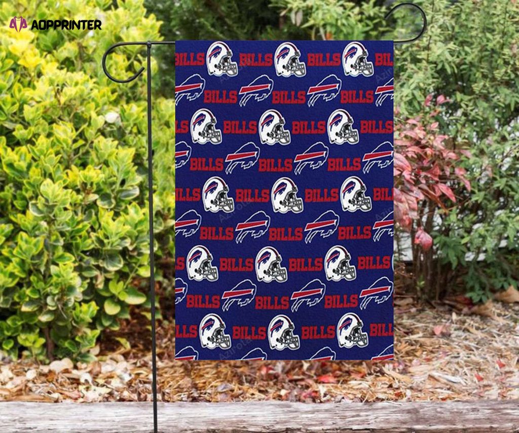 Buffalo Bills Logo v18 Double Sided Printing Garden Flag – House Flag Home Decor Gift – House Flag Home Decor Gift