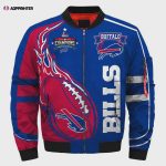 Buffalo Bills Super Bowl LVI Champions Blue Red Bomber Jacket