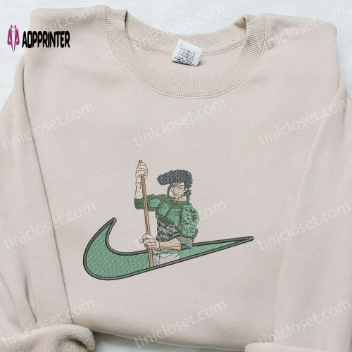 Lady x Nike Cartoon Embroidered Shirt Nike Inspired T-shirt – Perfect Family Gift