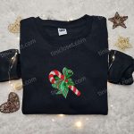 Candy Cane Mistletoe Shirt & Christmas Hoodie: Best Family Gifts