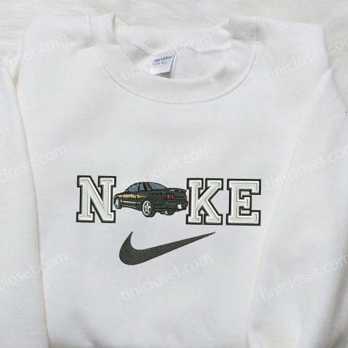 Car x Nike Embroidered Shirt – Custom Transportation Tee