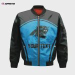 Carolina Panthers Bomber Jacket 3D Printed Custom Text And Number Curve Style Sport