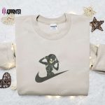 Catwoman x Nike Swoosh Embroidered Shirt & Hoodie: Superhero Movie Collection Best Gift Ideas