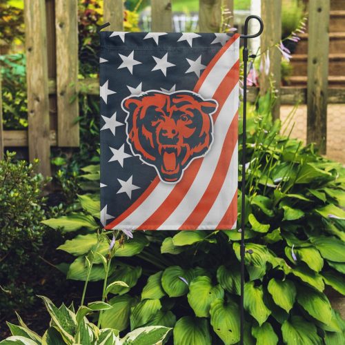 Chicago Bears Americana Garden Flag – House Flag Home Decor Gift – House Flag Home Decor Gift