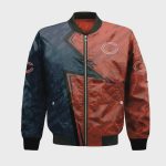 Chicago Bears Bomber Jacket 3D Printed Abstract Pattern Sport