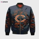 Chicago Bears Bomber Jacket 3D Printed Camouflage Vintage