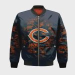 Chicago Bears Bomber Jacket 3D Printed Camouflage Vintage