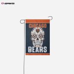 Chicago Bears Day of the Dead Garden Flag – House Flag Home Decor Gift – House Flag Home Decor Gift