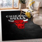 Chicago Bulls Rug Living Room Floor Decor Fan Gifts