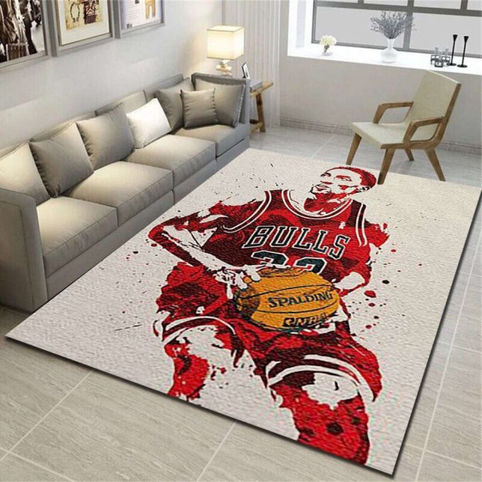 Chicago Bulls Rug Living Room Floor Decor Fan Gifts