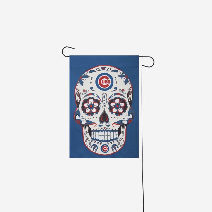 Chicago Cubs Day of the Dead Garden Flag – House Flag Home Decor Gift – House Flag Home Decor Gift