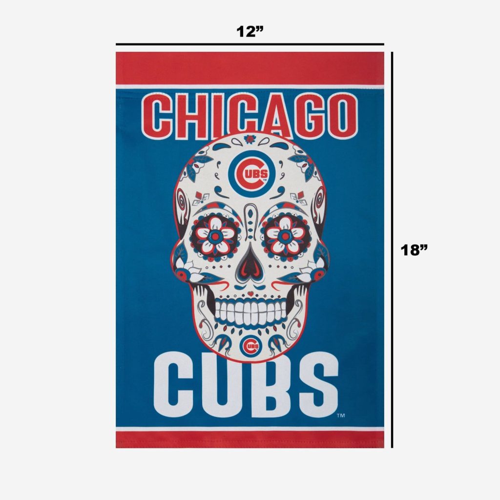 Chicago Cubs Day of the Dead Garden Flag – House Flag Home Decor Gift – House Flag Home Decor Gift