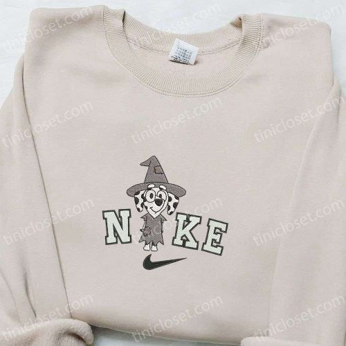 Chloe Witch Bluey x Nike Embroidered Hoodie – Adorable Halloween Sweatshirt Nike Inspired Shirt